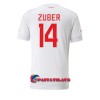 Virallinen Fanipaita Sveitsi Steven Zuber 14 Vieraspelipaita MM-Kisat 2022 - Miesten